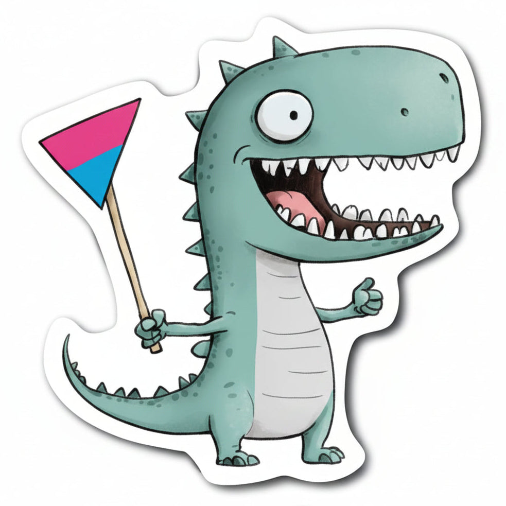 Walk The Dinosaur - 30 Jurassic stickers