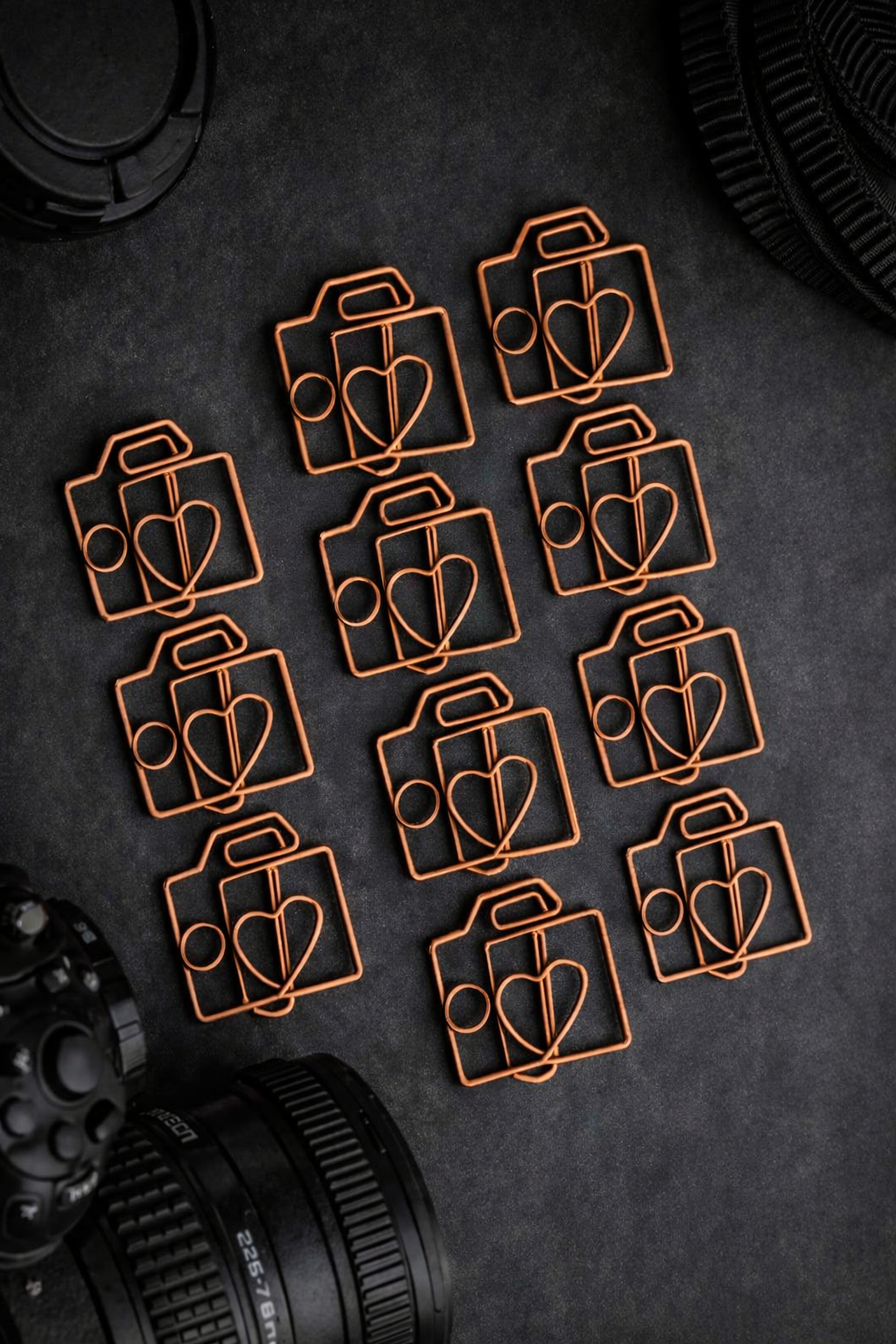 Little Flashers - 10 camera-shaped paperclips
