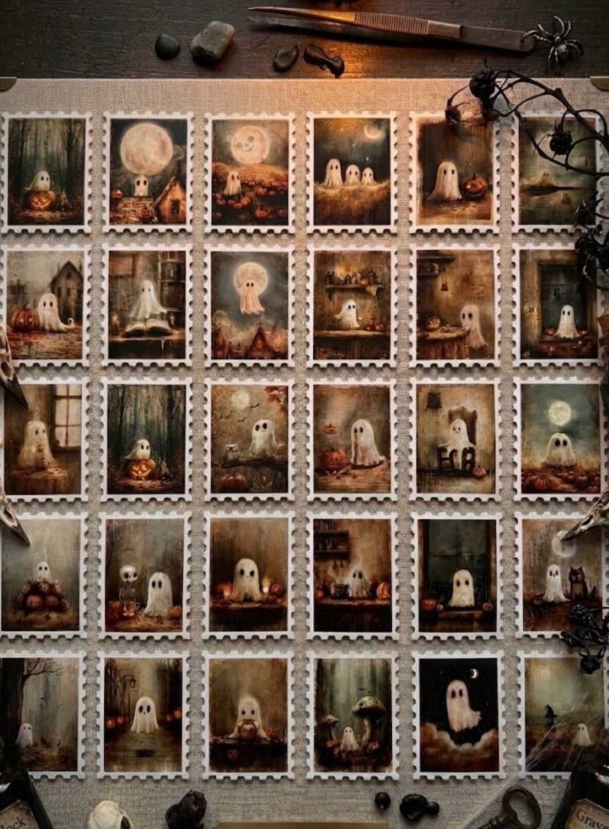 Sheet Happens - A curated set of 30 ghostly stickers