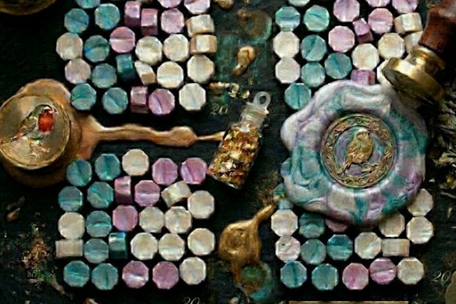 Seal The Deal - 100 wax seal beads in Teal Me I'm Pretty