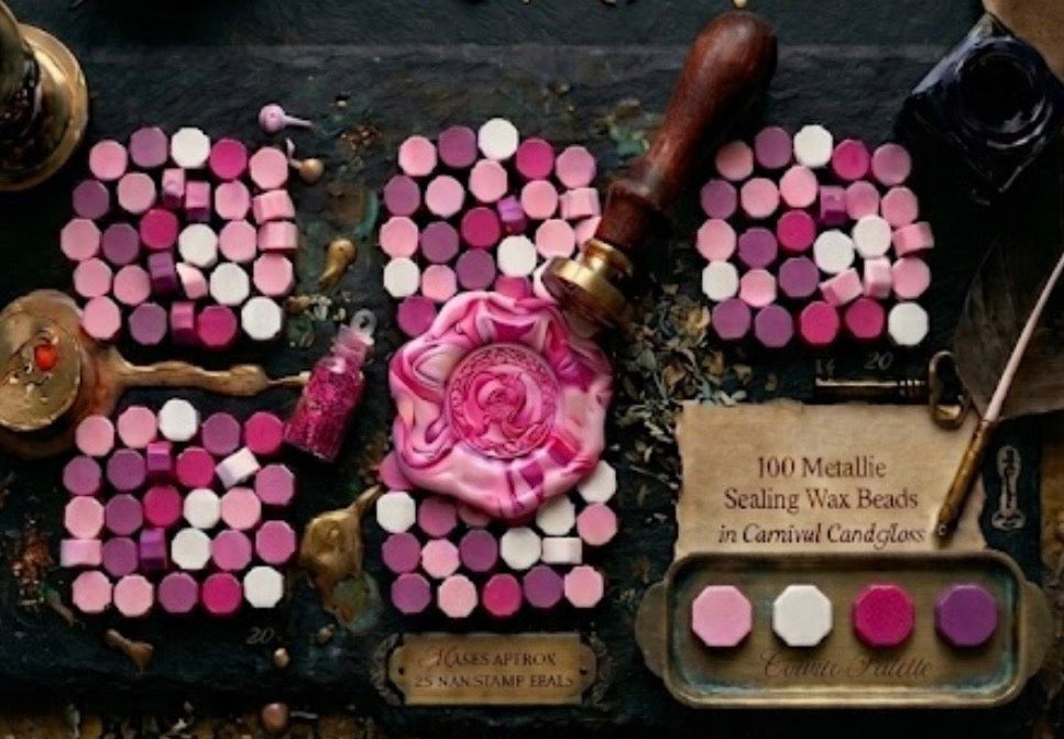 Seal The Deal - 100 wax seal beads in Pastel With A Past