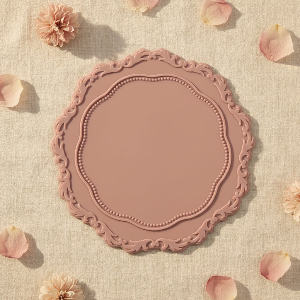 Waxident Prevention Landing Mat - Dusky Pink heatproof silicone mat