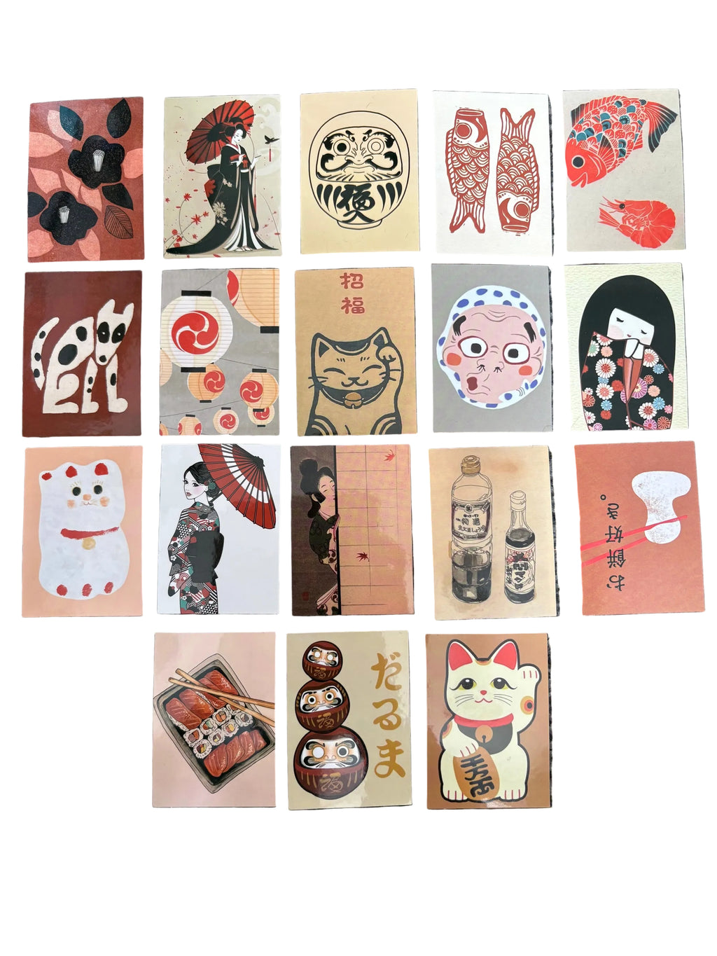 Chaos And Kabuki - 15 neutral Japanese stickers