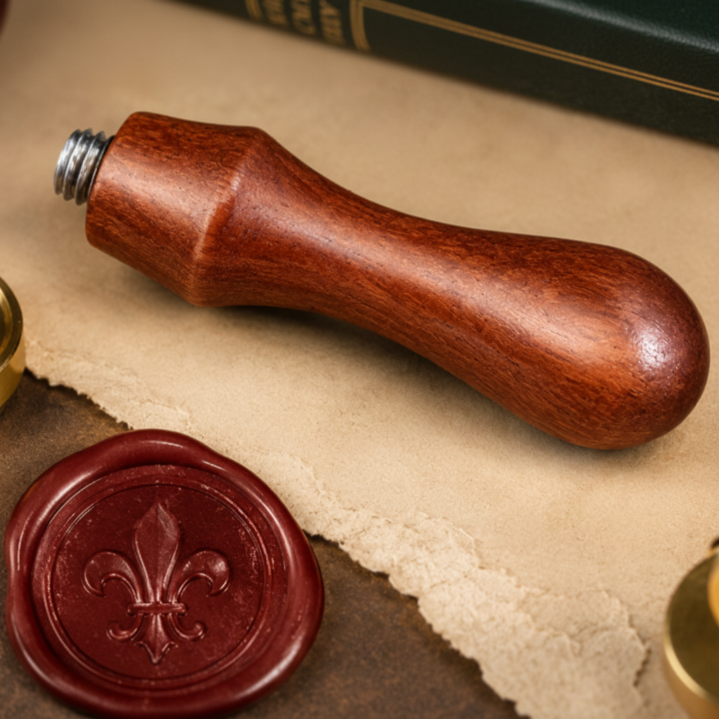 Get A Grip - One marvellous wooden handle for wax stamping types