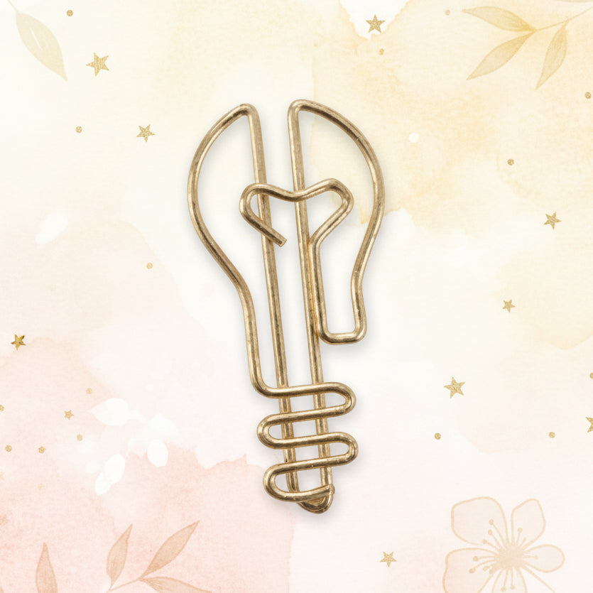 Light-A-Bulb - 10 lightbulb-shaped paperclips