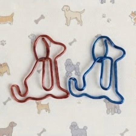 Paw-Per Clips - 8 mutt-shaped paperclips