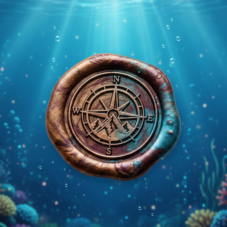 Seal The Deal - 100 wax seal beads in Deep Sea Diver