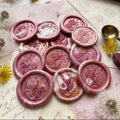 Make A Wish - 21 pre-made wax seals in Pink