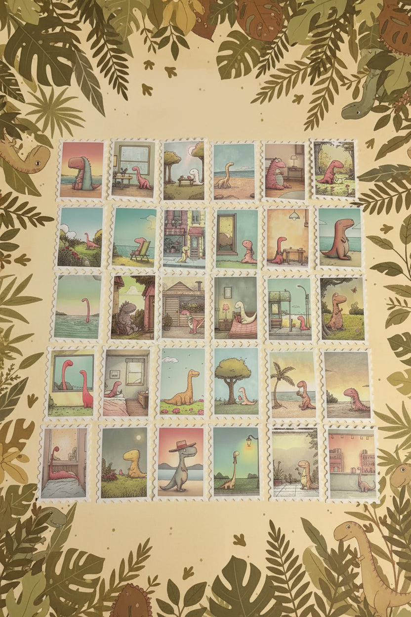 Total Extinction Event - 30 prehistoric stickers