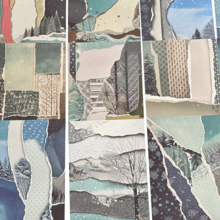 Cool Blue - 15 glorious sheets of craft paper