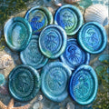 Throw A Wobbly - 21 pre-made wax seals in Aqua