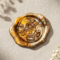Café Oh Late - 21 pre-made wax seals in Caramel