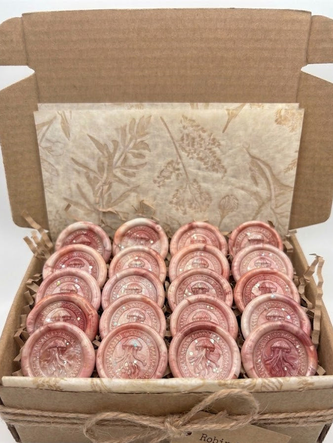 Throw A Wobbly - 21 pre-made wax seals in Raspberry Jelly