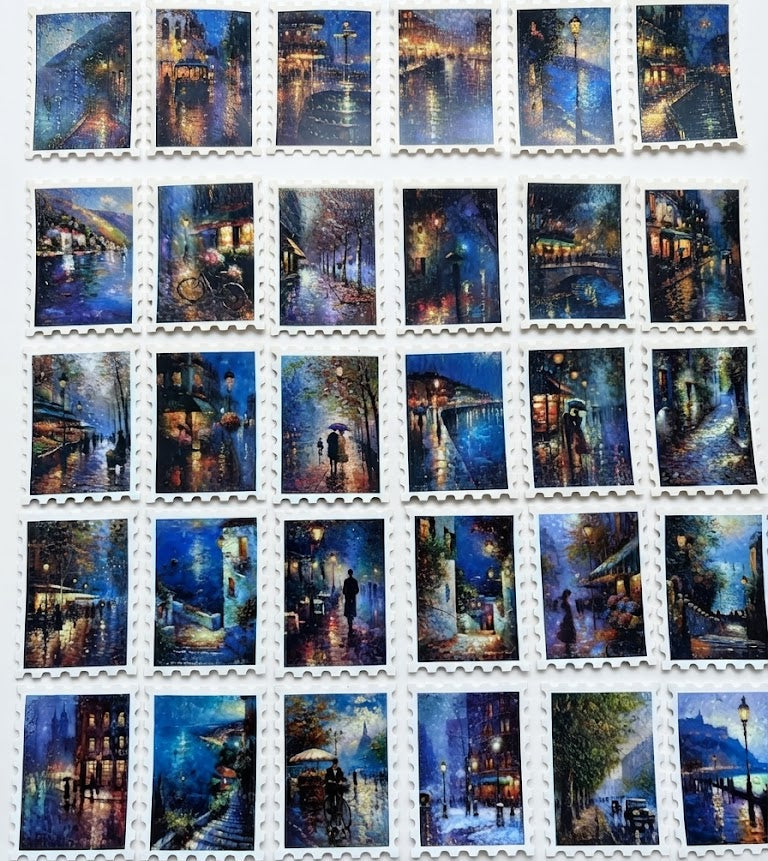 Scenic Route - 30 nostalgic trip stickers