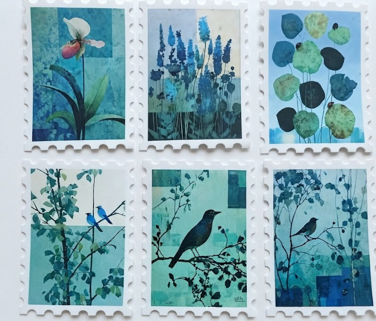 Blue Tones - 30 muted blue stickers