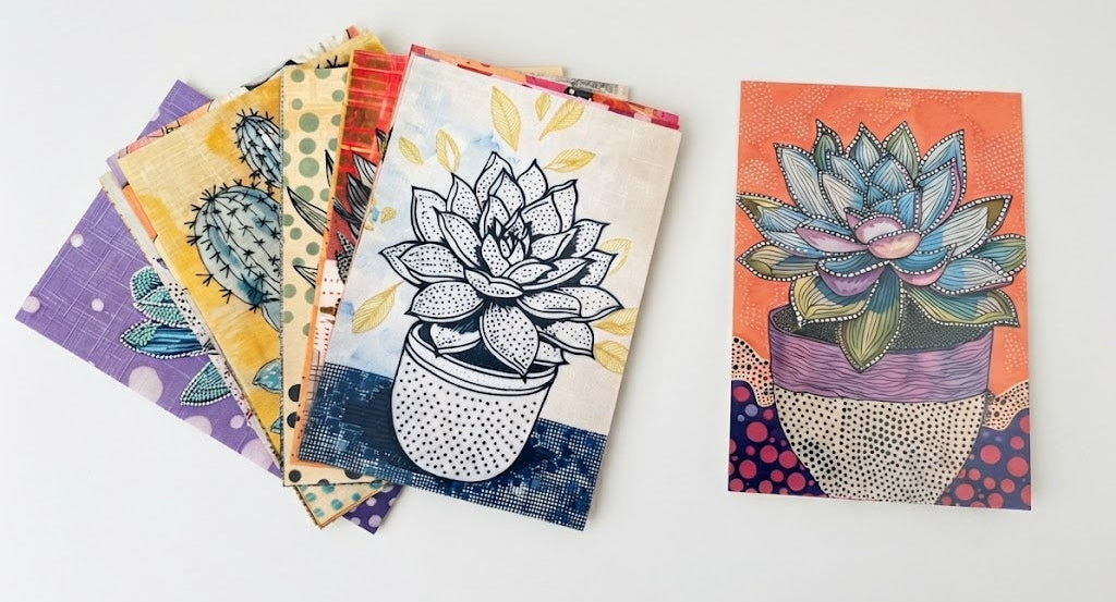 Point Taken - 15 spikey cactus postcards