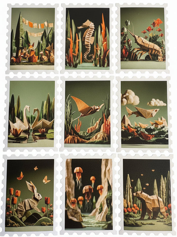Crease Lightening - 30 kinky animal stickers