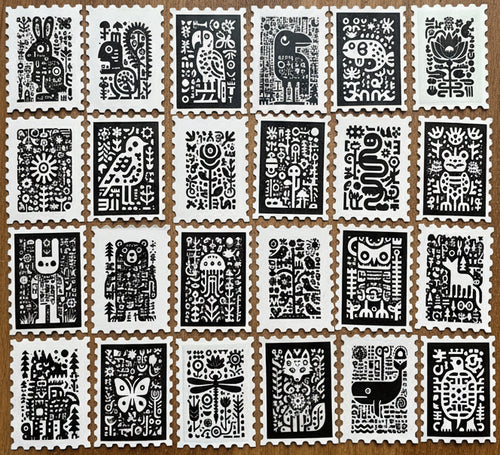 Azteca - 30 sassy tribal stickers