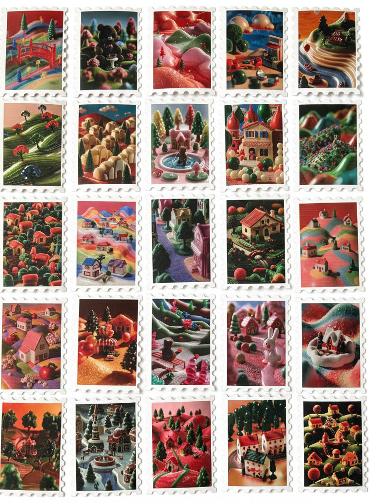 Candy Cane Lane - 30 sugar-free stickers