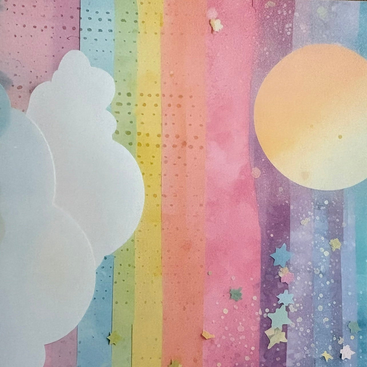 Sugar Whimsy - 20 rainbow frosted postcards