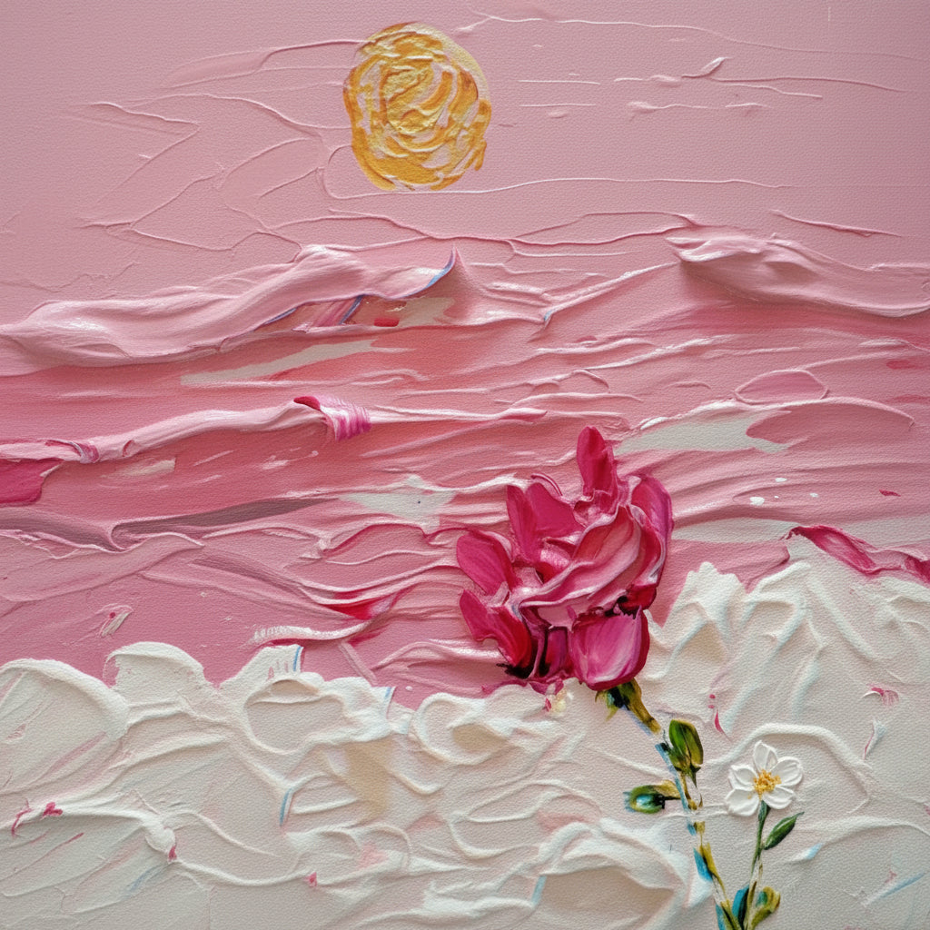 The Thickening - 30 Impasto-style landscape stickers