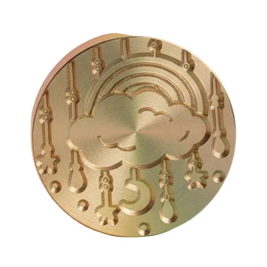 Celestial Sprinkle - Stars and cloud wax seal stamp