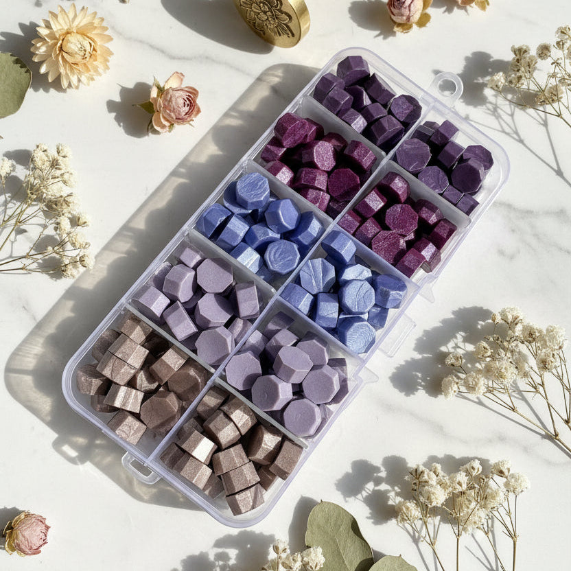 Grape Expectations - Mini wax seal bead set - 5 colours