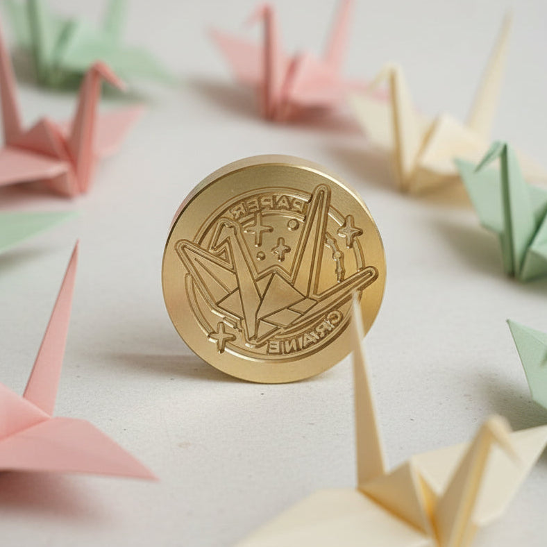 Flight Risk - Paper crane wax seal stamp
