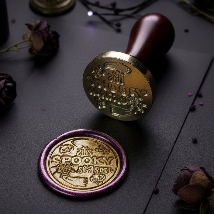 Spooky Season - Halloween-themed wax seal stamp