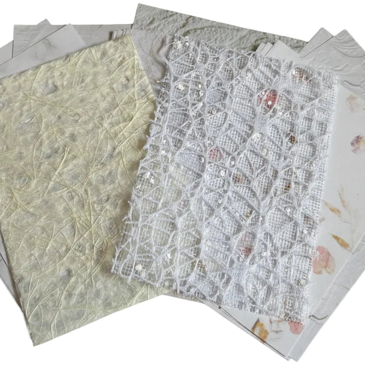 All The Feels - Textured paper set in All White