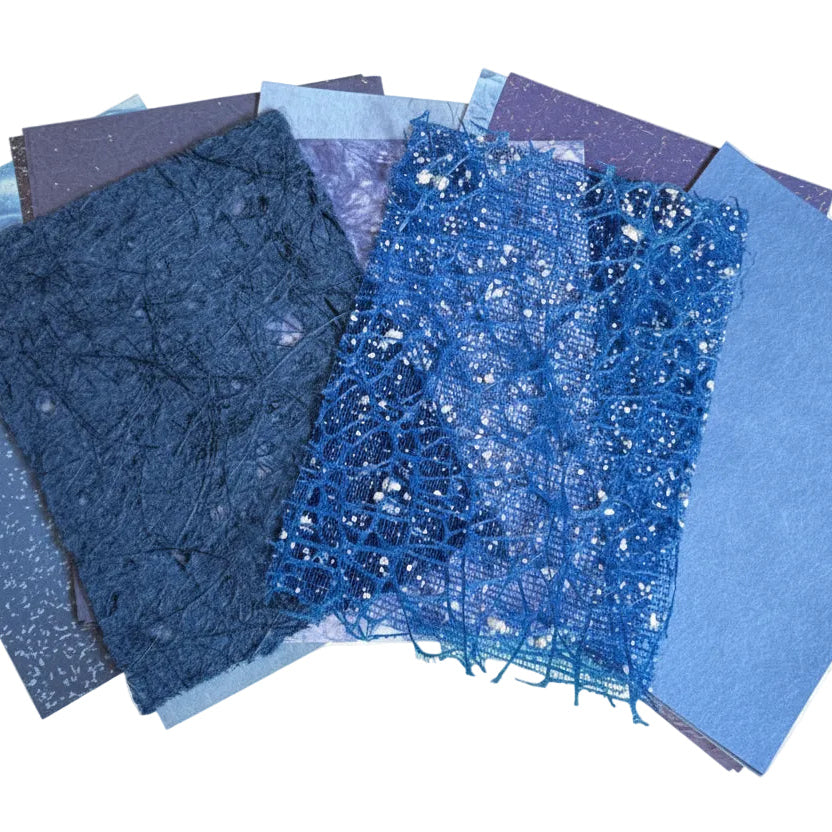 All The Feels - Textured paper set in The Navy