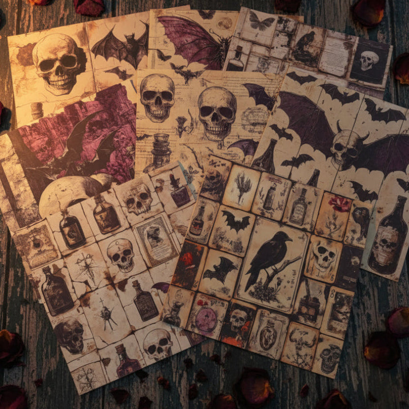 Death By Design - 10 terrifying sheets of creepy craft paper