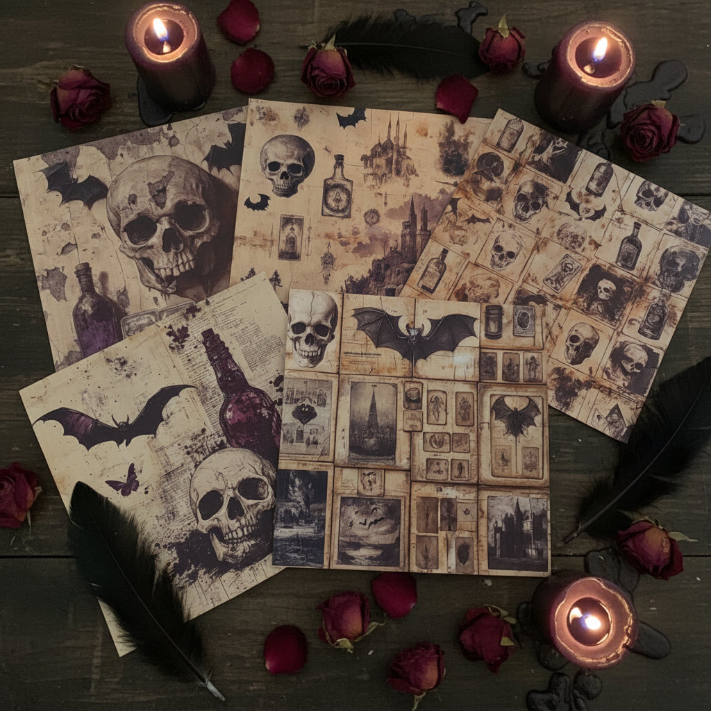 Death By Design - 10 terrifying sheets of creepy craft paper