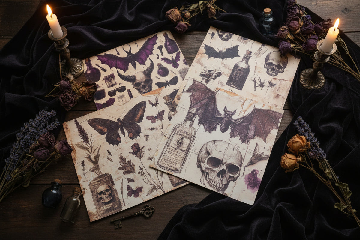 Death By Design - 10 terrifying sheets of creepy craft paper
