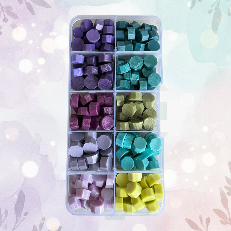 Velvet And Vine - Mini wax seal bead set - 10 colours