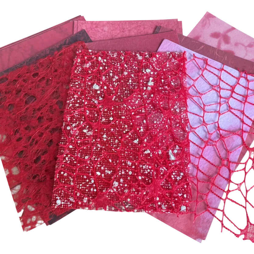 All The Feels - Textured paper set in Crimson Crypt
