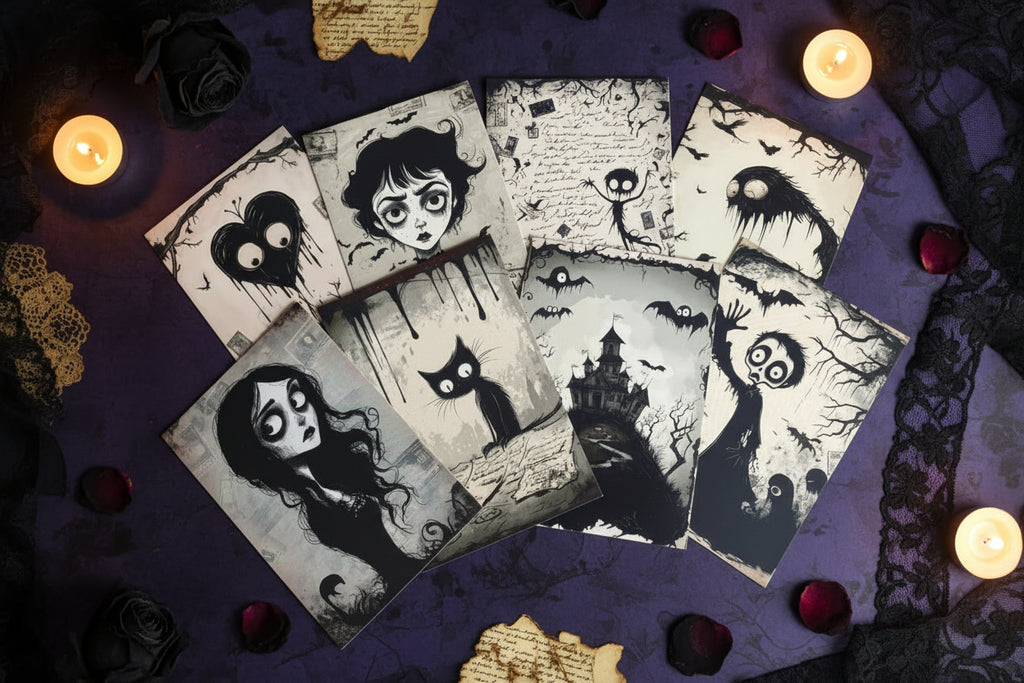 Graveyard Shift - 10 bone-dragging postcards