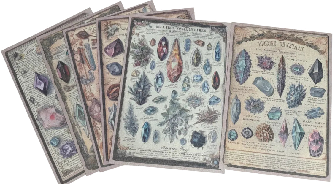 Crystal Balls - 10 glorious sheets of craft paper