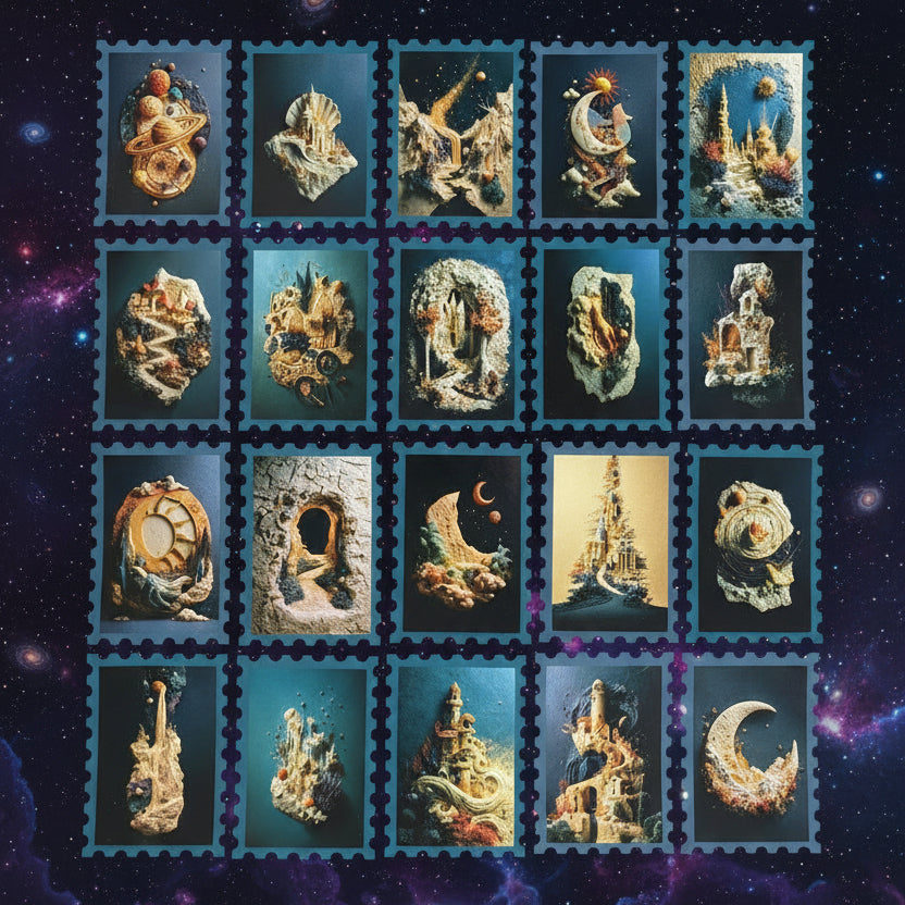 Outta Time - 30 deep space stickers