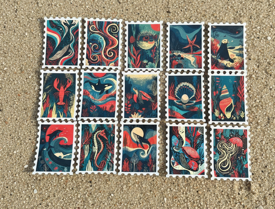 Krilling me Softly - 30 deep sea stickers