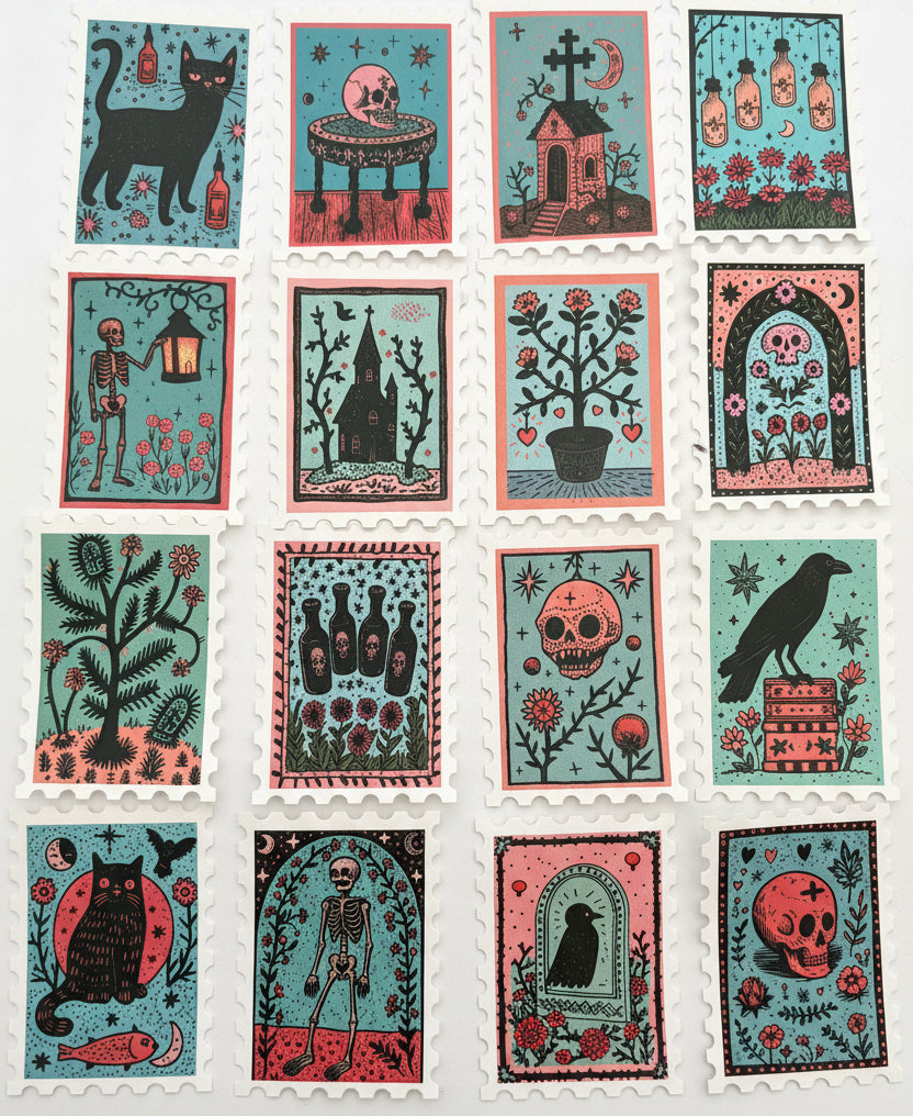 Candy Carrion - 30 petrifying pastel stickers