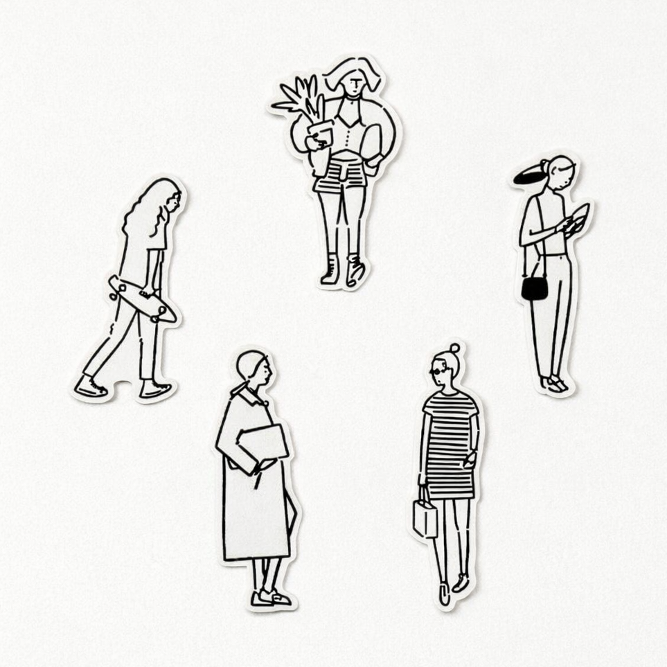 The Bare Minimum Collection - 30 sub-par human stickers