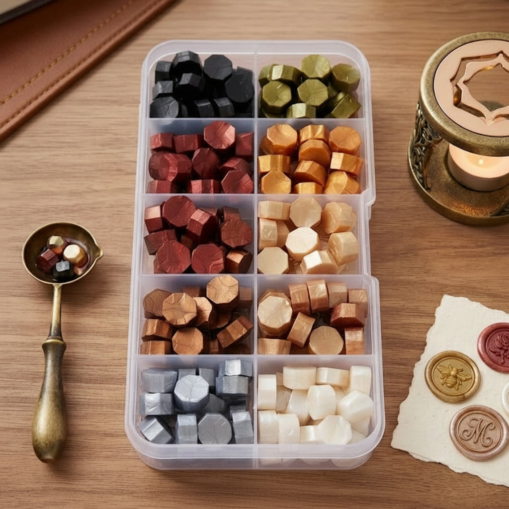 Pirate's Pockets - Mini wax seal bead set - 10 colours