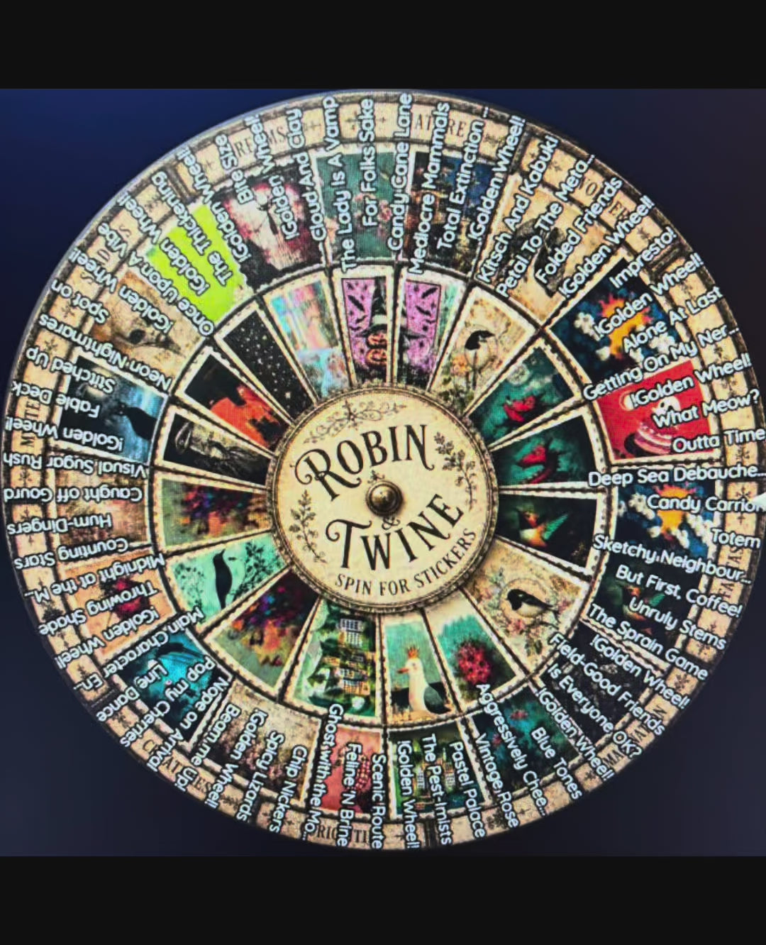 Mystery Sticker Spins 🎡