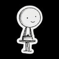 Line Dance - 30 stickman stickers